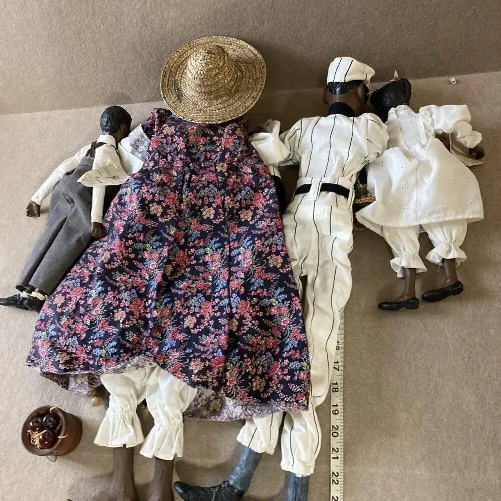 Vtg Daddy’s‎ Long Legs Dolls SET of 4 Family Lot Slats Nettie Katy Micah lot